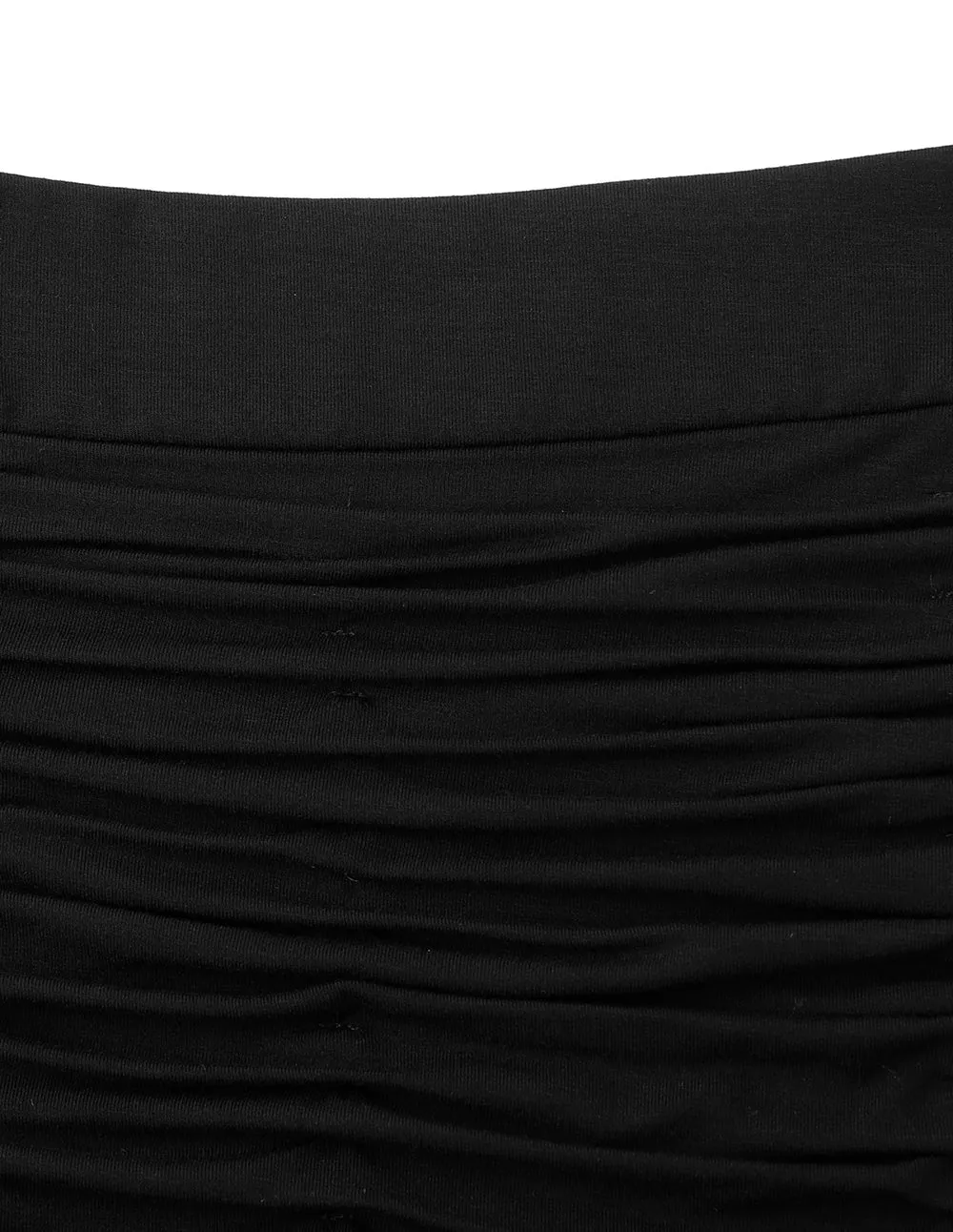 BORA AKSU Ballet Girl Style Versatile Black Pleated Hem Pencil Skirt