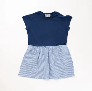 Casual Dress, Azure Seersucker