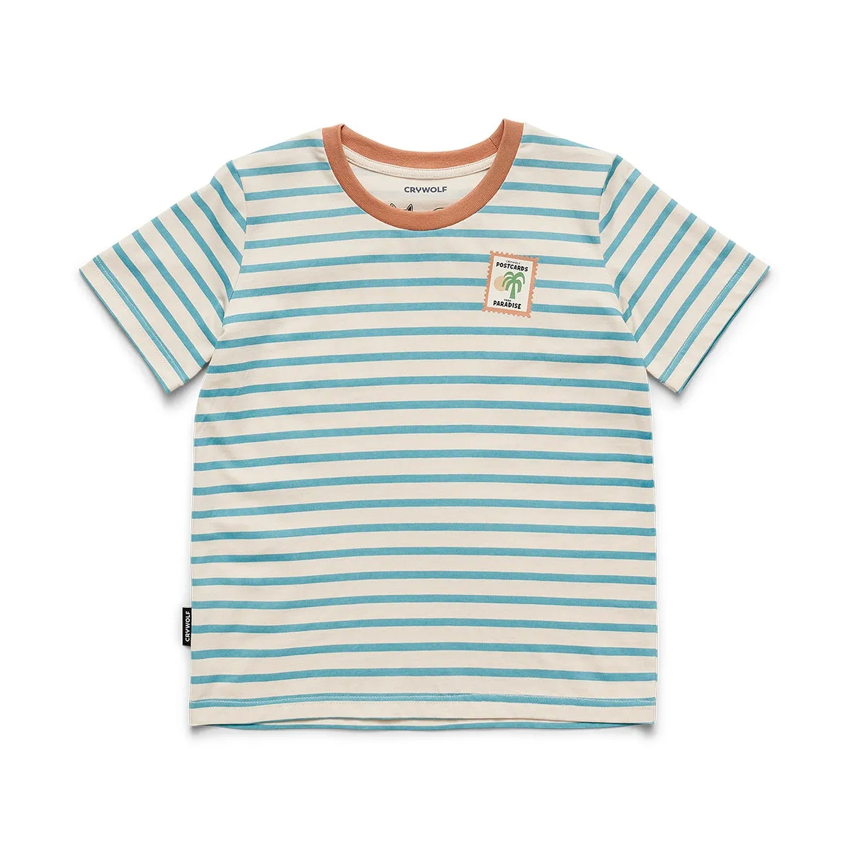Crywolf Sun Smart T-Shirt -  Blue Stripe