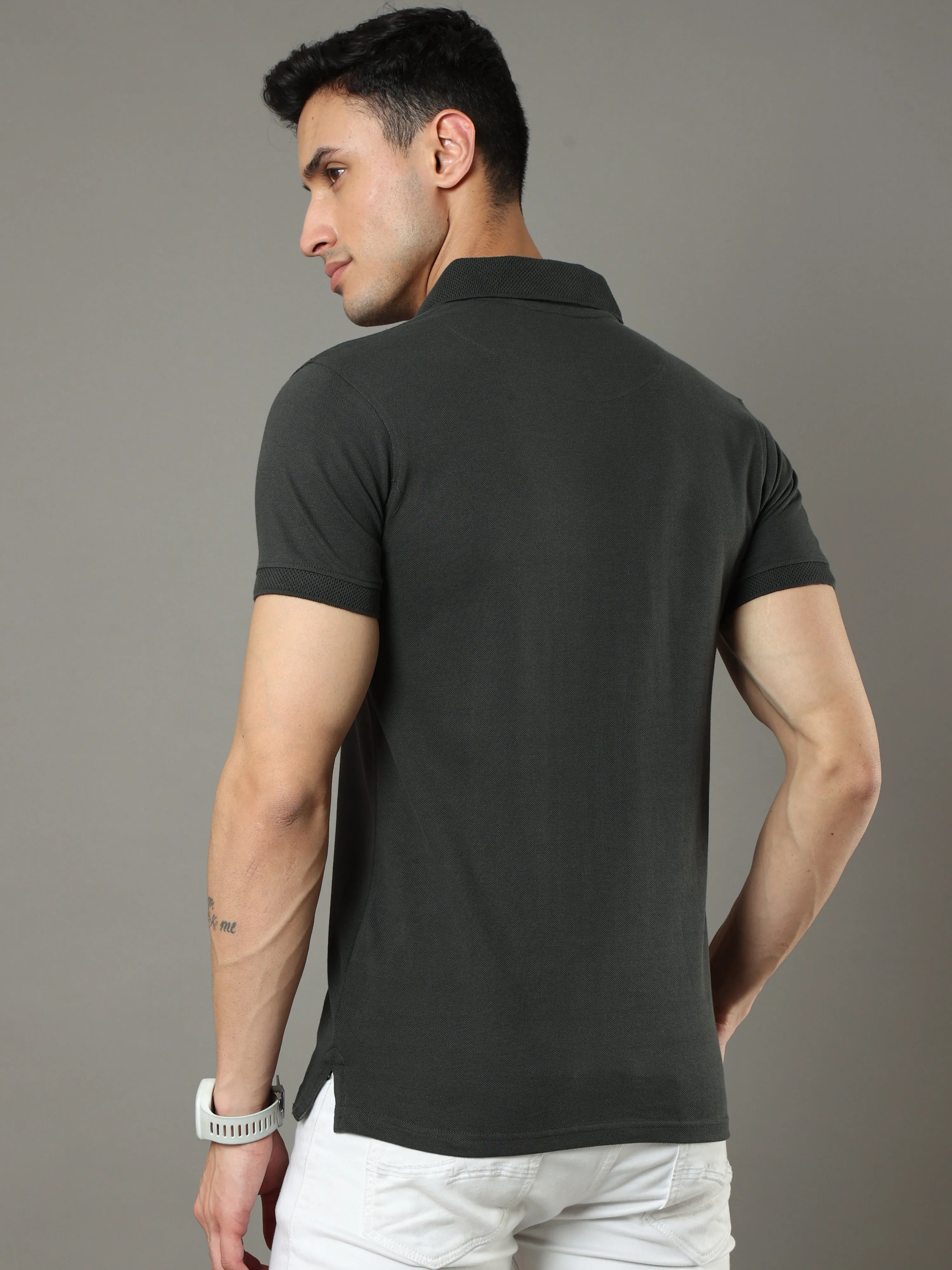 English Grey Polo Shirt