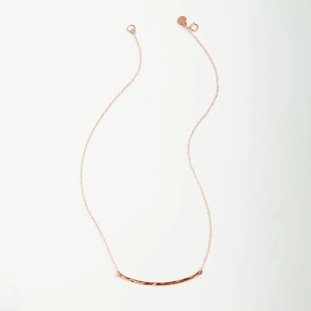 Gorjana - Taner Bar Small Necklace - Rose Gold