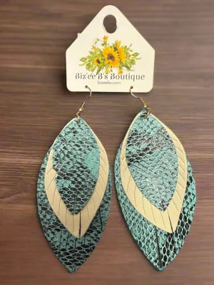 Layered Feather Earrings