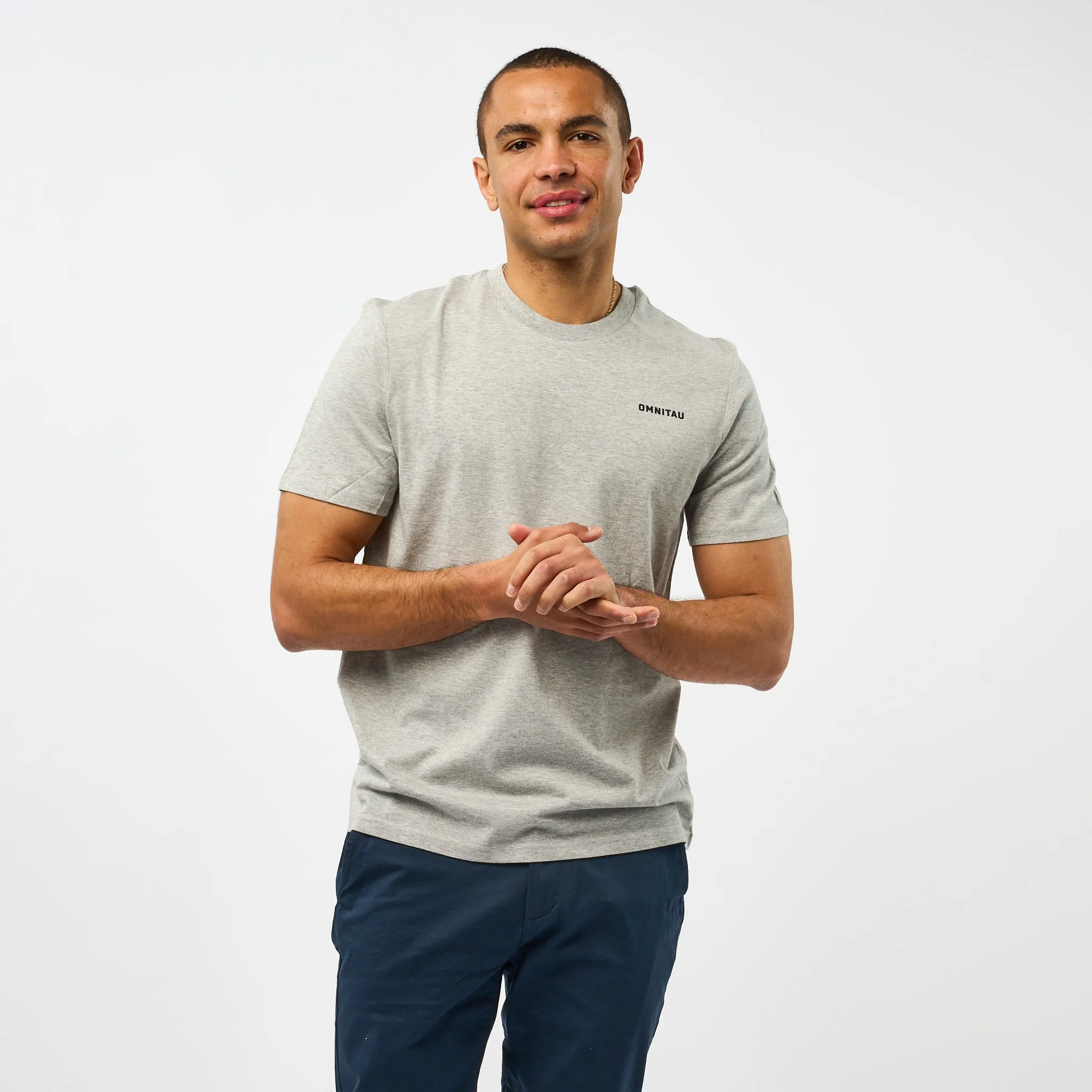 Omnitau Men's Muir Organic Cotton T-Shirt - Heather Grey