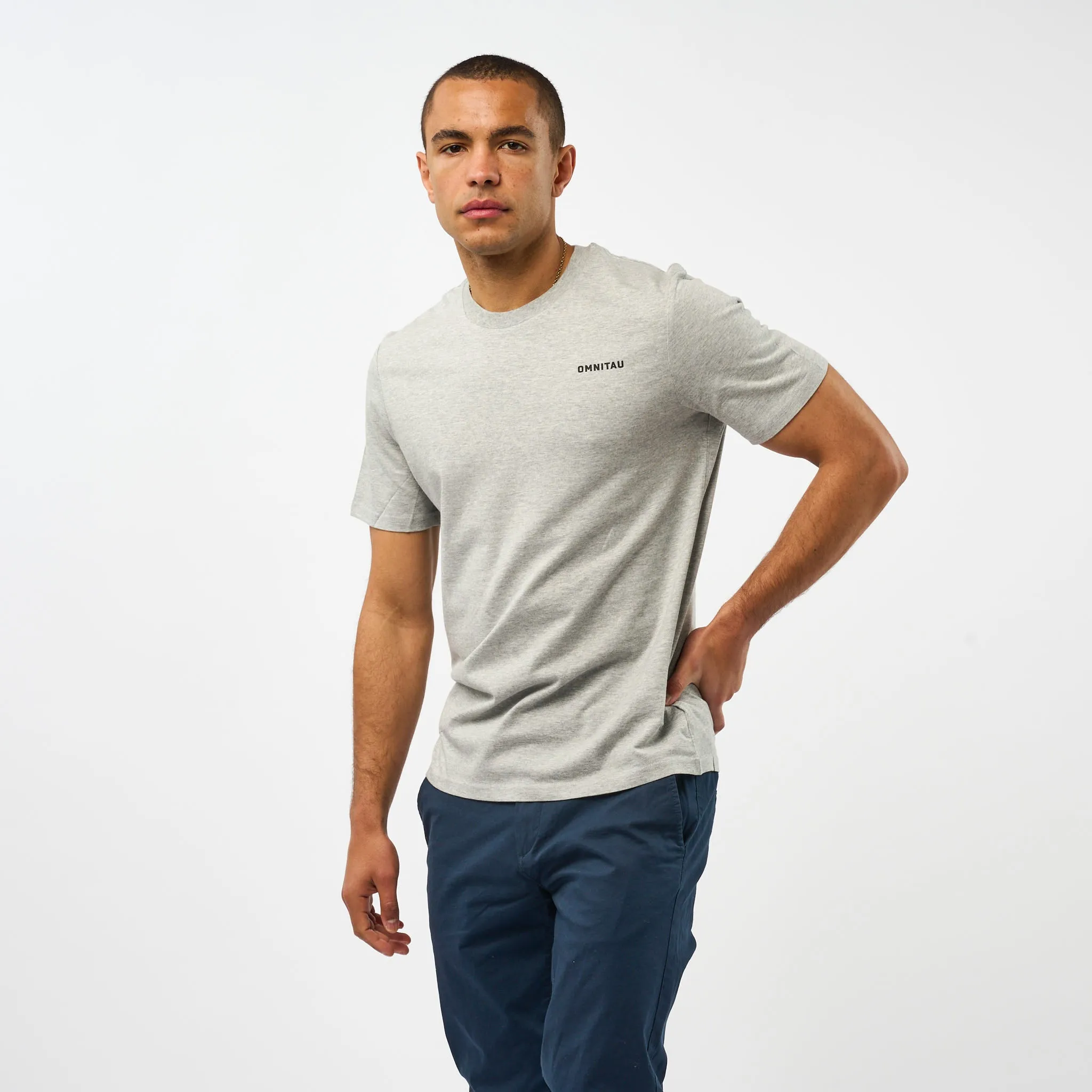 Omnitau Men's Muir Organic Cotton T-Shirt - Heather Grey