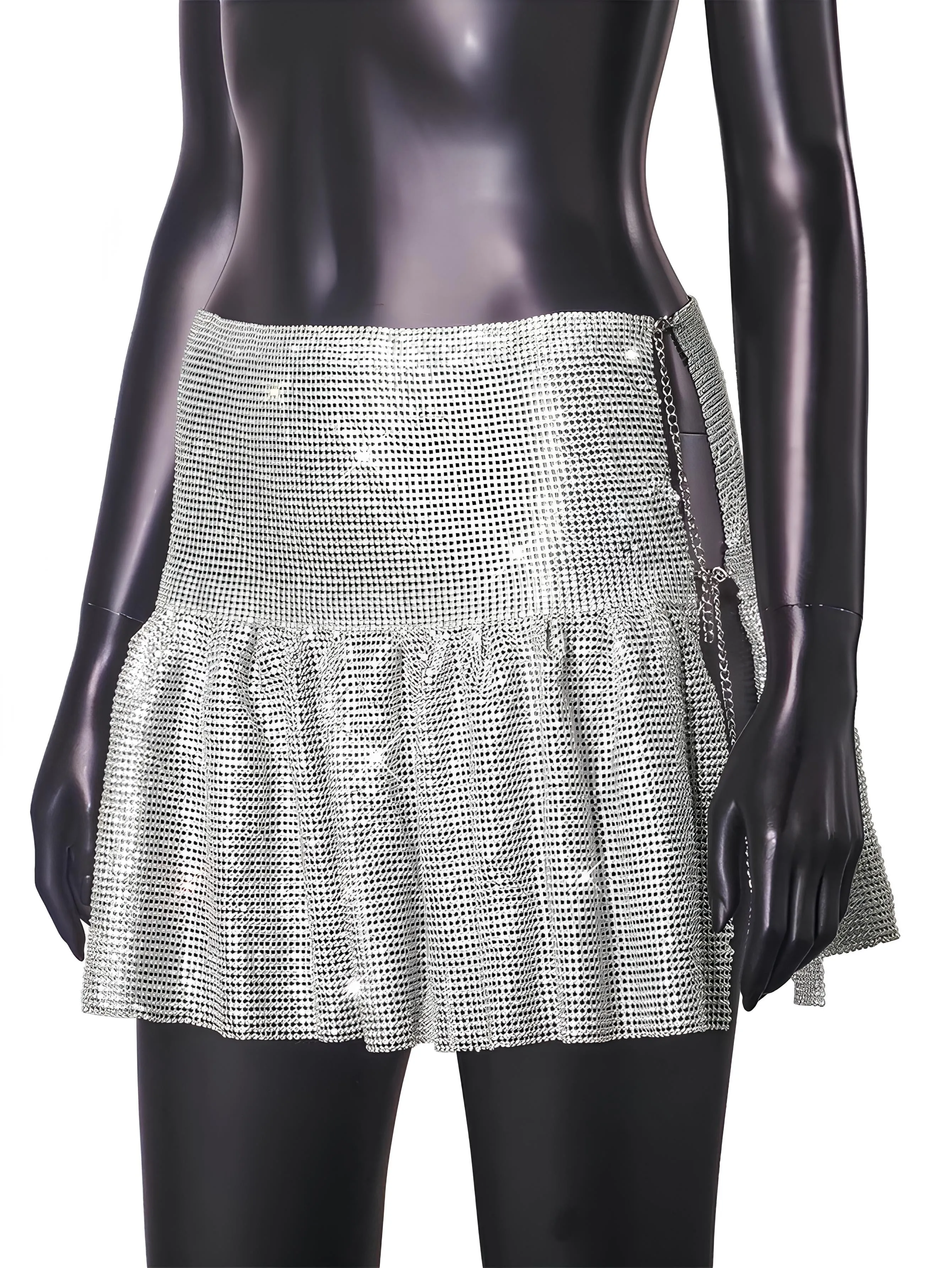 Rhinestone Mini Skirt – Sparkling Y2K Partywear