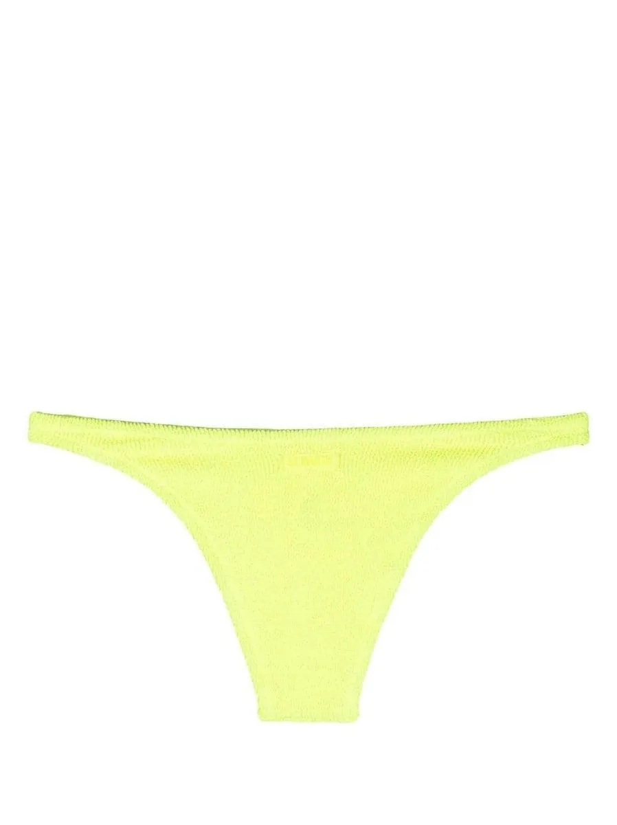 slip bikini con texture seersucker