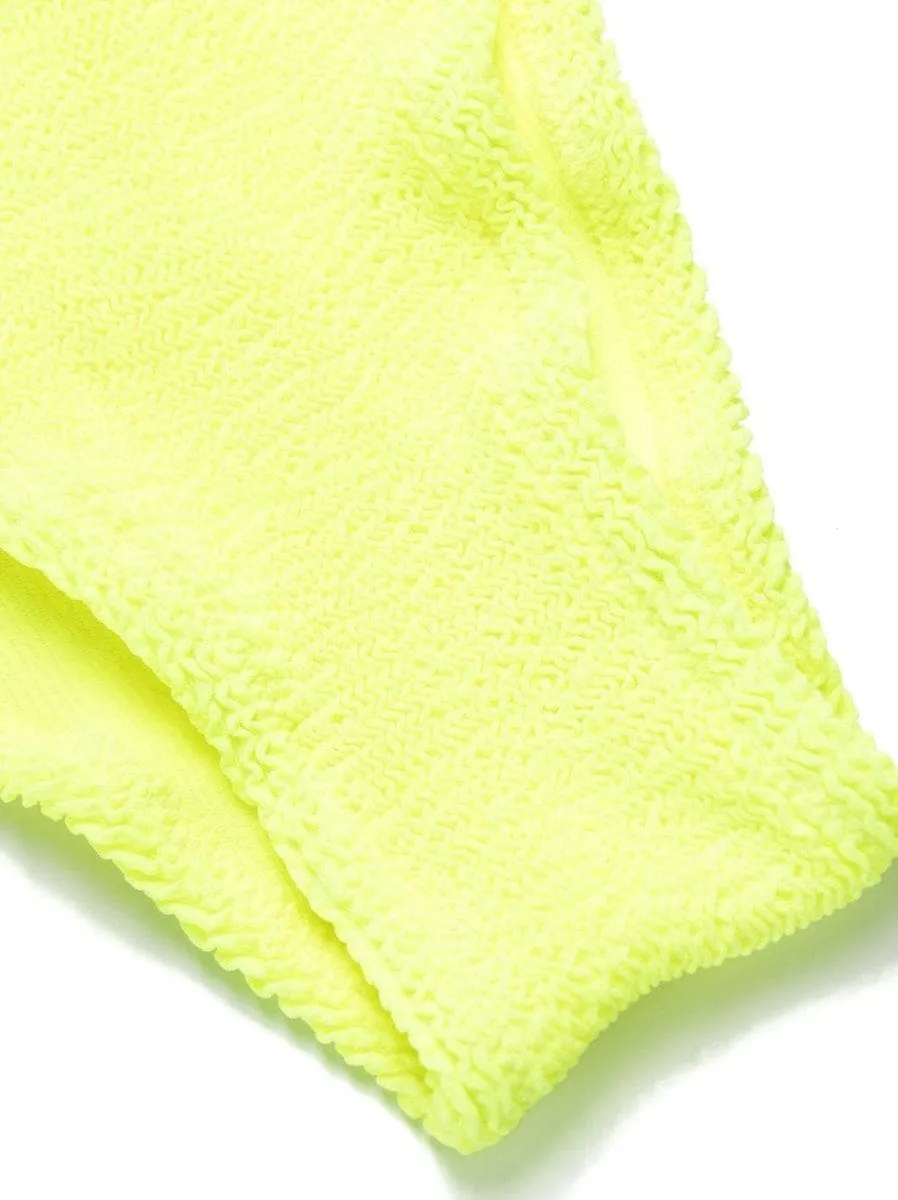 slip bikini con texture seersucker