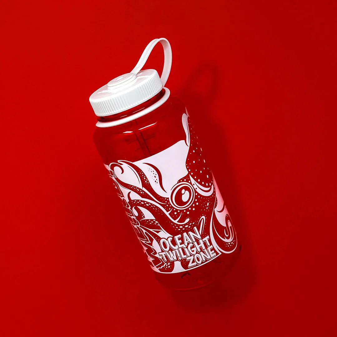 Strawberry Squid, WHOI X Cape Clasp: Keep it Weird Water bottle