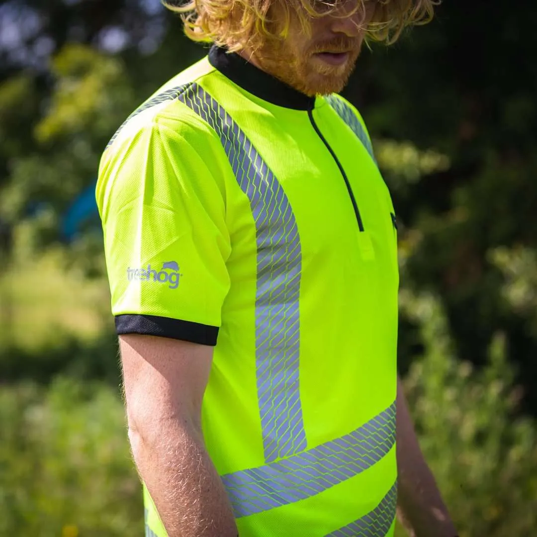 THHV2000 Short Sleeve T-Shirt Hi-Vis Yellow Treehog