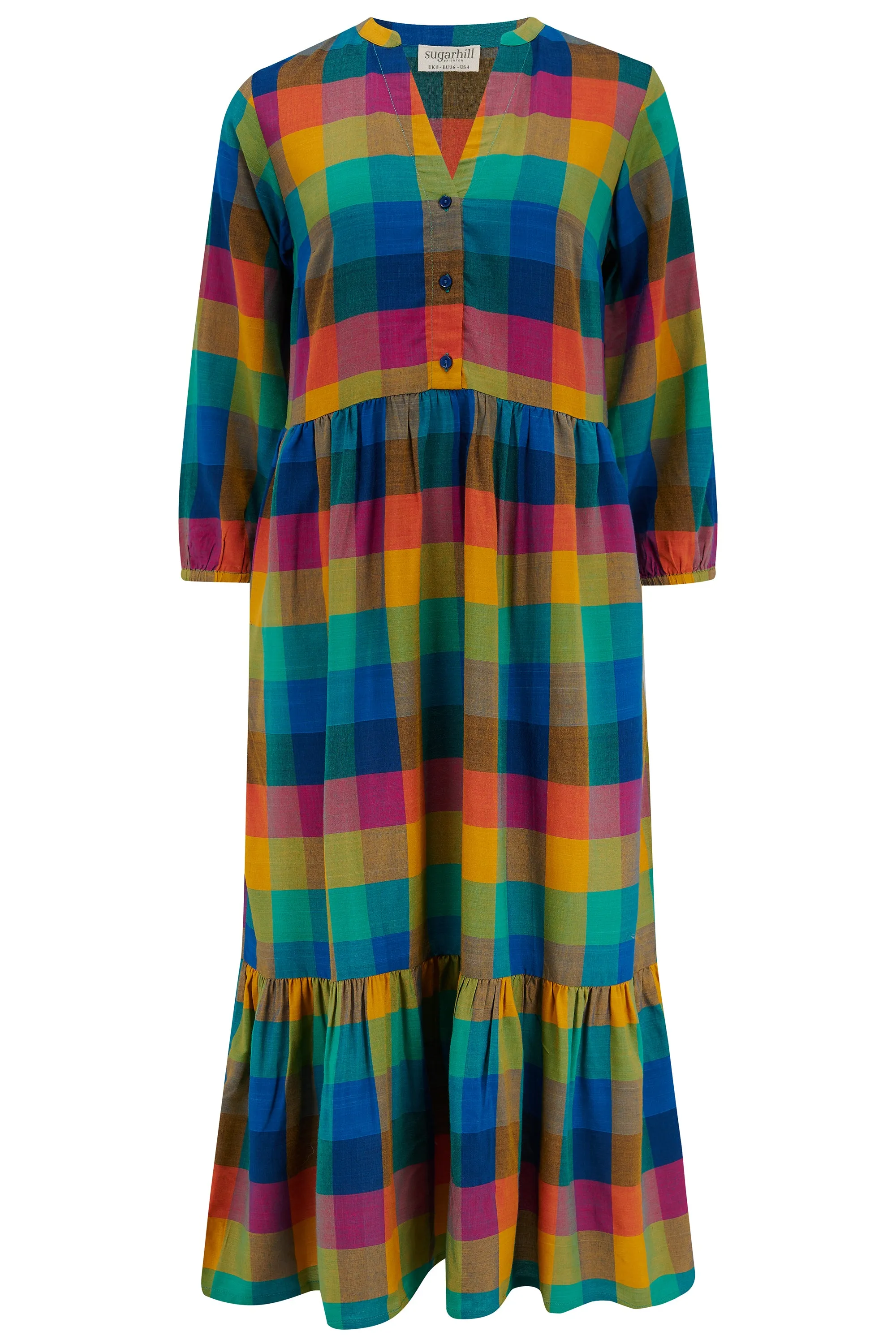 Uri Midi Dress - Big City Gingham