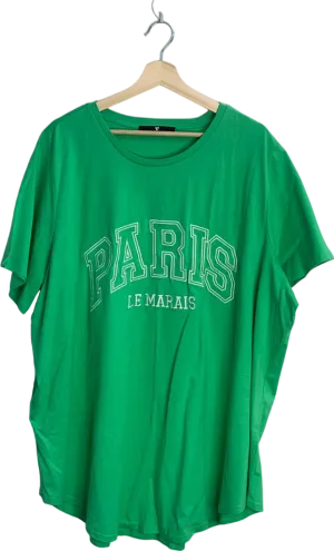 Vero Moda Green Paris Le Marais T-Shirt UK 16