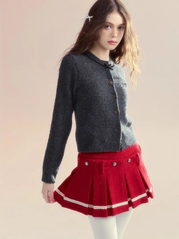 Versatile two-wear design Tweed pleated skirt shorts【s0000005510】
