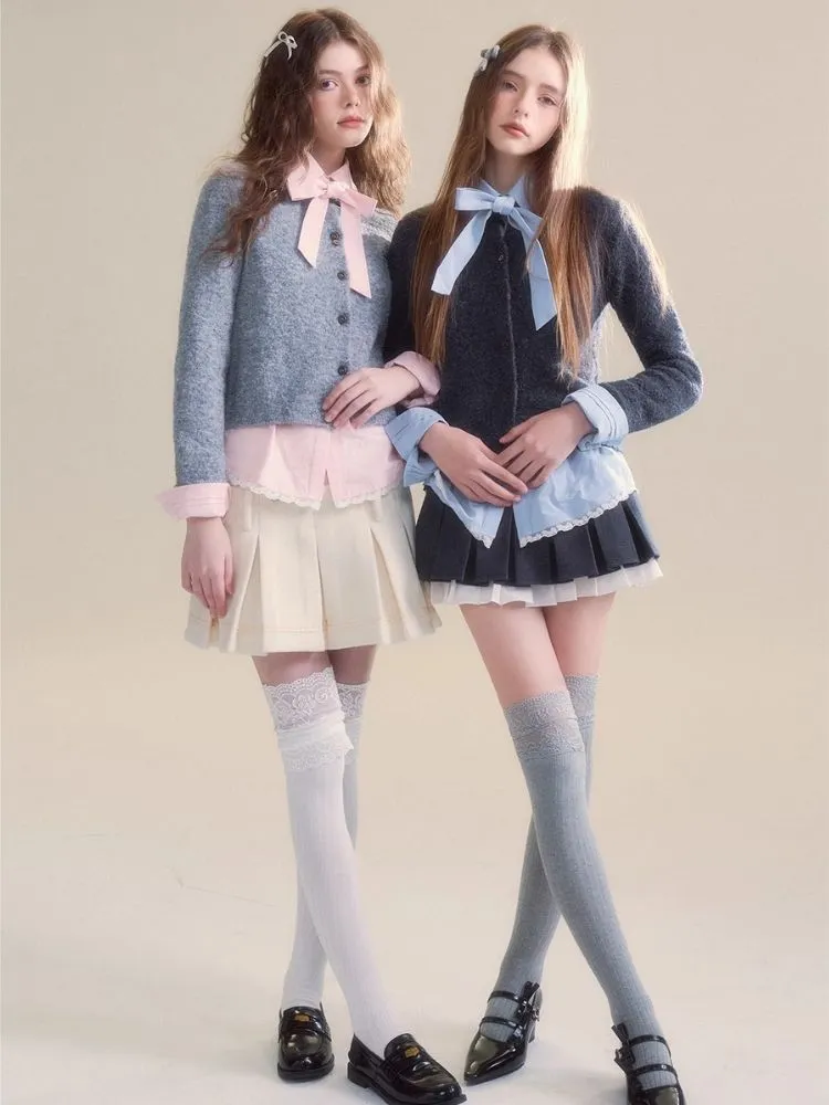 Versatile two-wear design Tweed pleated skirt shorts【s0000005510】