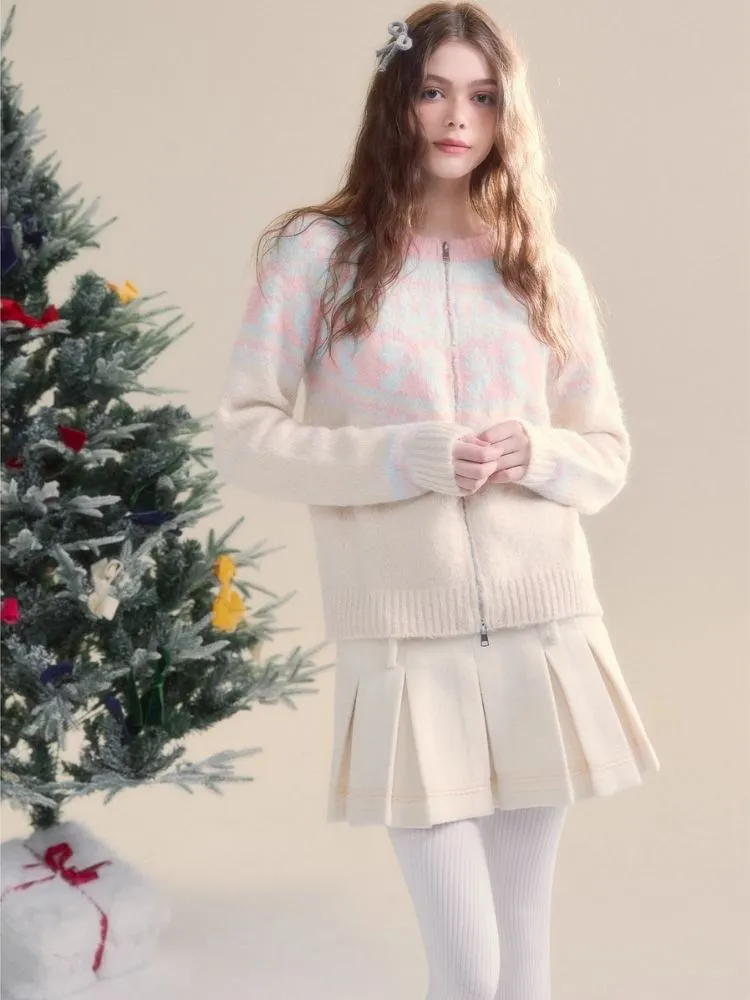 Versatile two-wear design Tweed pleated skirt shorts【s0000005510】