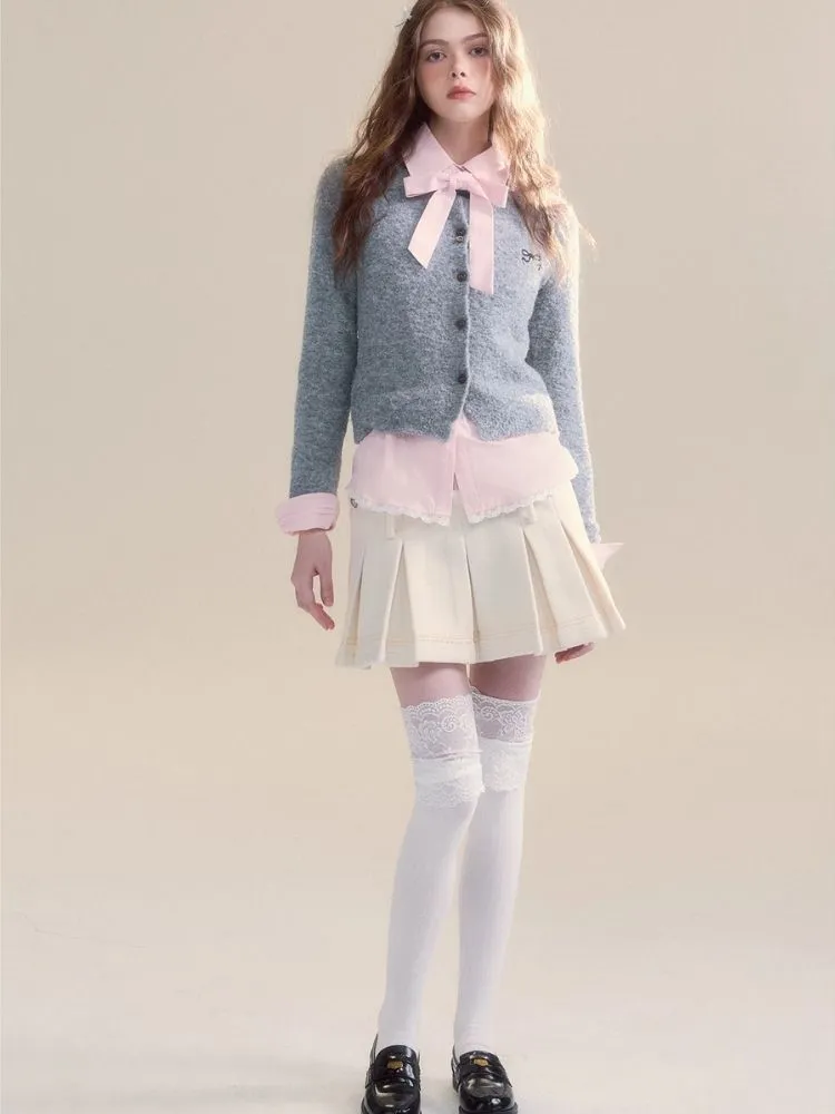Versatile two-wear design Tweed pleated skirt shorts【s0000005510】