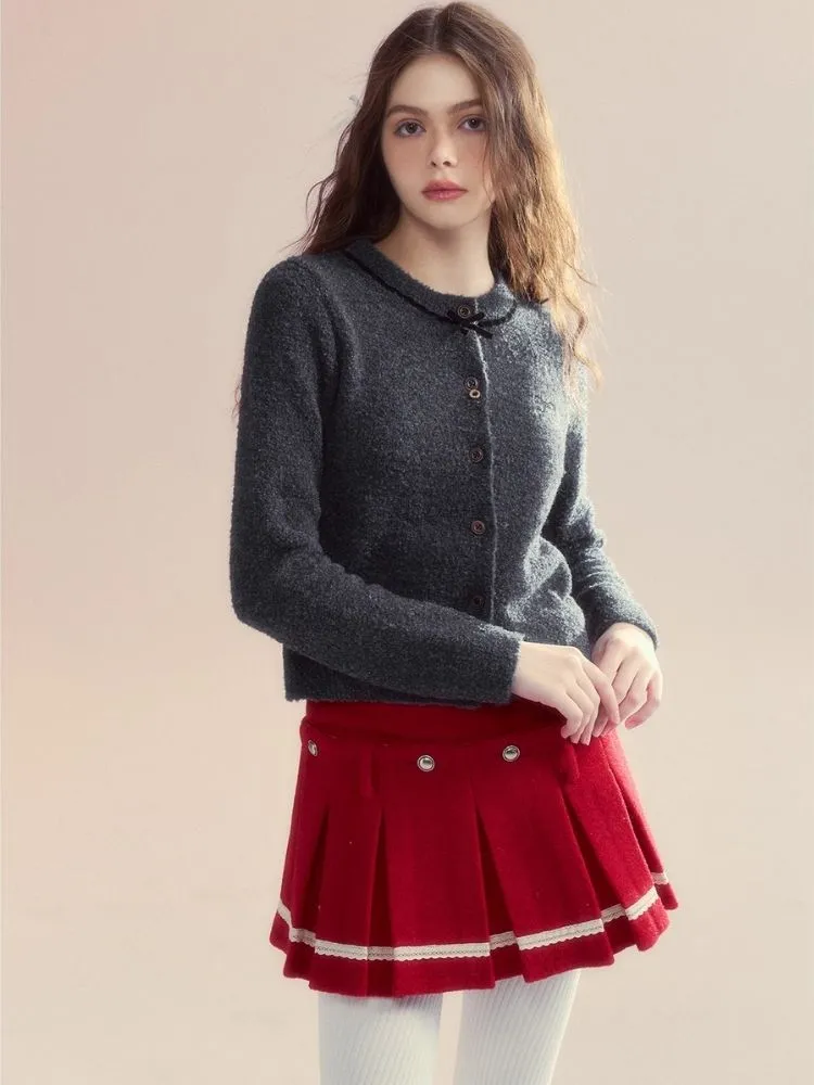 Versatile two-wear design Tweed pleated skirt shorts【s0000005510】