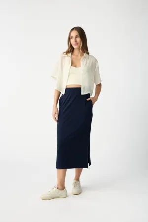 Women's Brushed Bamboo Midi Skirt