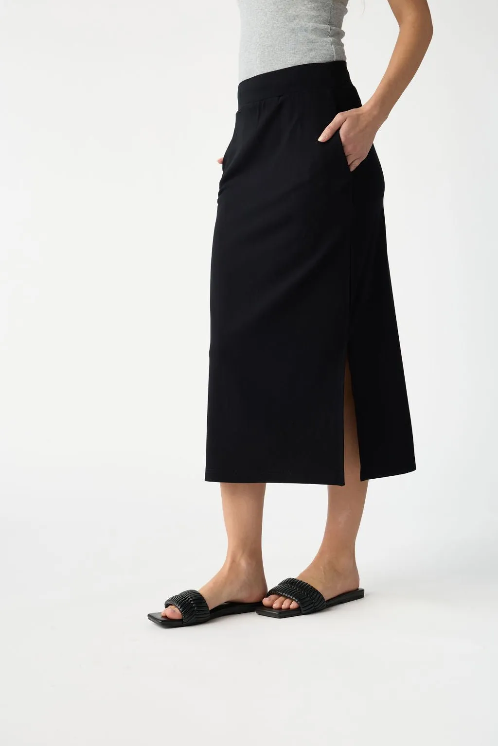 Women's Brushed Bamboo Midi Skirt